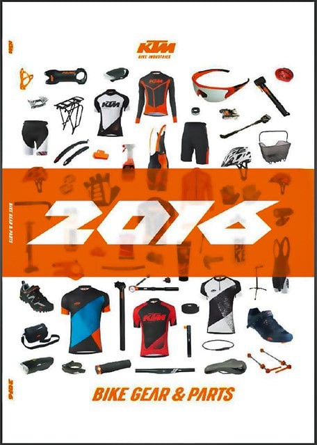 Akcesoria rowerowe, ubrania rowerowe, części rowerowe – KTM 2016